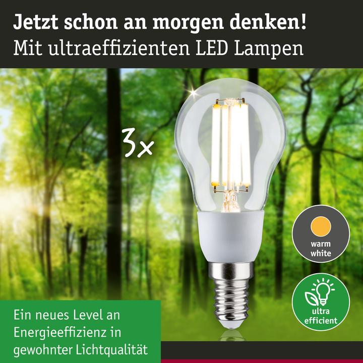 Produktbild Paulmann Tropfen Eco-Line Filament (E14, 2.50 W, 525 lm, 1 x, A)