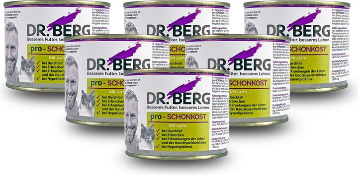 Produktbild Dr. Berg Nassfutter pro-Schonkost Katze Lachs, 190 g (Adult, 1 Stk., 190 g)