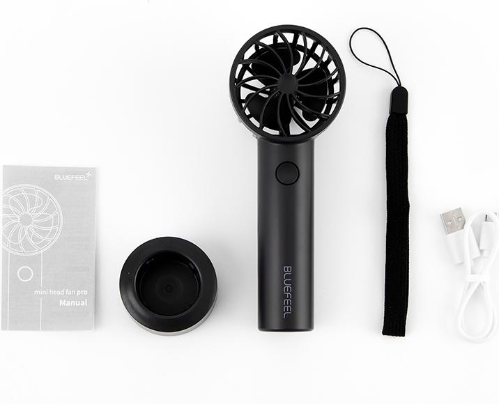 Image du produit Bluefeel Ventilateur à main Mini Head Fan Pro Noir