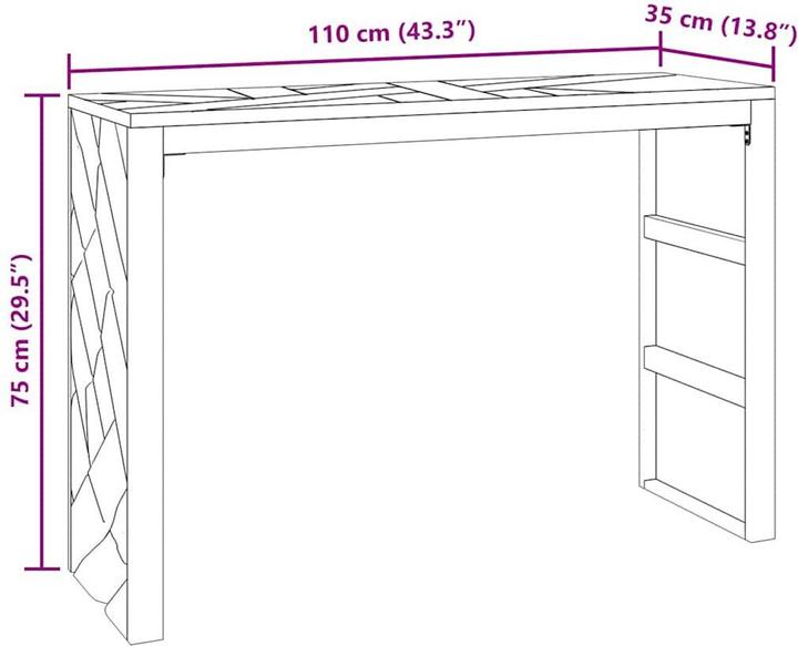 Image du produit vidaXL Konsolentisch (35 x 35 x 75 cm)