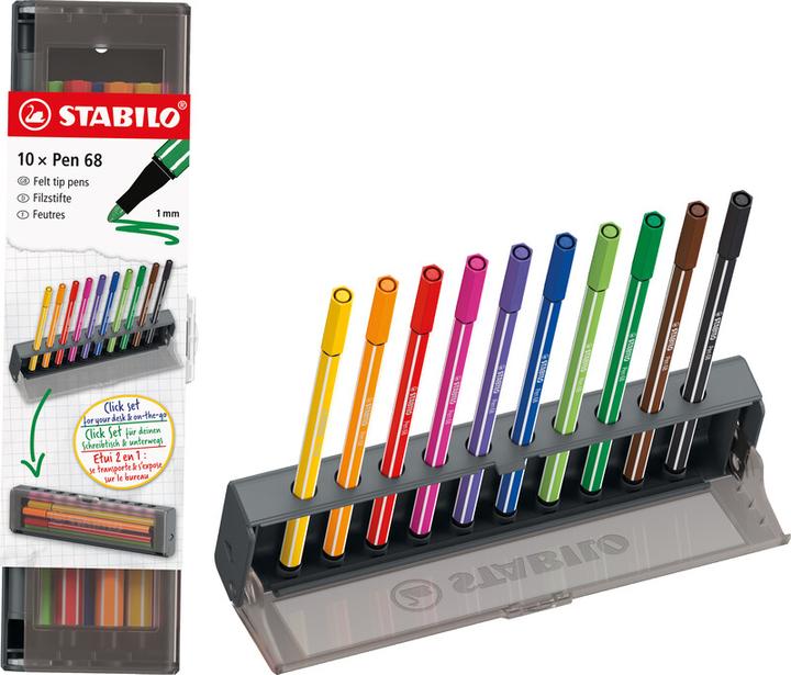 Immagine prodotto STABILO Pen 68 10er Klicketui (10x)