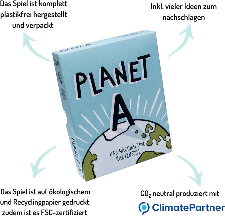 Immagine prodotto Planet A Il gioco di carte sostenibile (Tedesco)