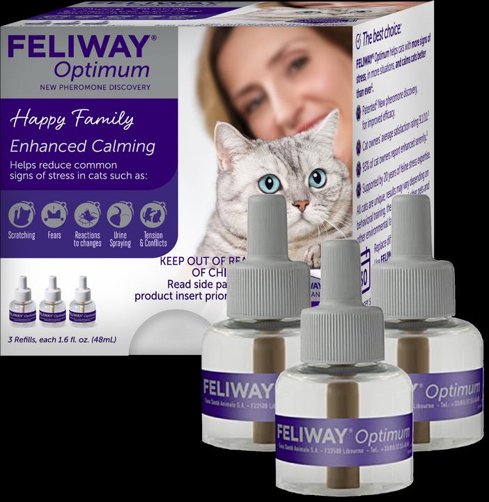 Image du produit Feliway Optimum recharge trio (Chat, 144 ml)
