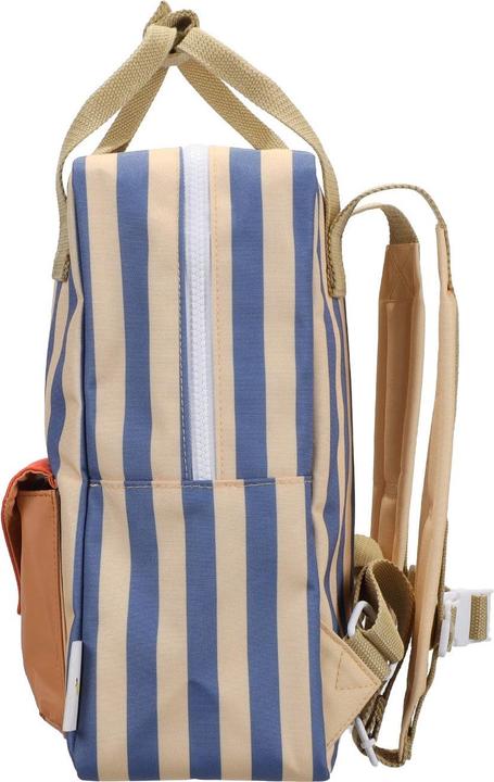Produktbild Sticky Lemon backpack medium wonders envelope stripes blue whale + sandy yellow