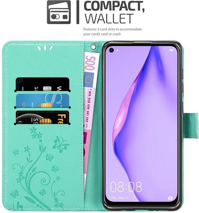 Actual product image Cadorabo Flower Book Cover (Huawei P40 Lite)