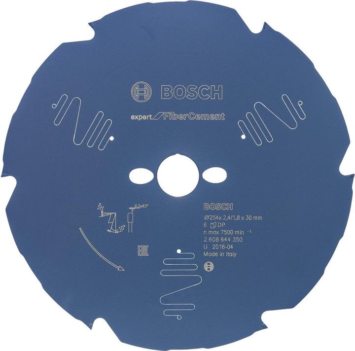 Immagine prodotto Bosch Professional Zubehör Lama circolare Expert per fibrocemento, 254 x 30 x 2,4 mm, 6