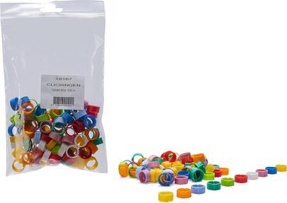 Actual product image Fauna CLICK RINGS 12MM MIX 100X