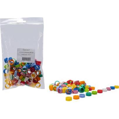 Fauna KLICKRINGE 12MM MIX 100X, Vogelheimeinrichtung