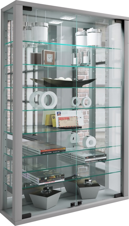 Immagine prodotto VCM Collezione Vetrina a muro Legno Vetro Vitrosa Mini Specchio (59 x 18 x 91 cm)
