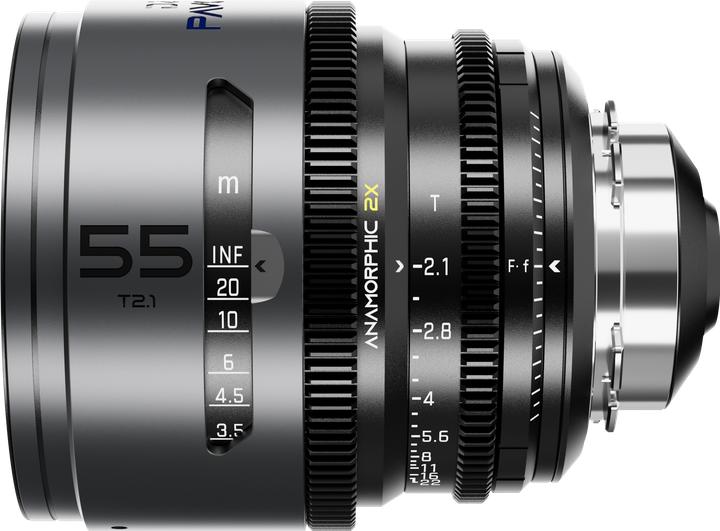 Immagine prodotto Dzofilm Pavo 2x Anamorfico 55mm T2.1 per attacco PL/EF (S35) - Rivestimento blu (PL)