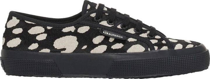 Actual product image Superga Womens/Ladies 2750 Dalmatian Print Cowhide Leather Trainers (40)