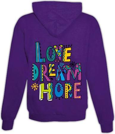 Immagine prodotto Schwesternuhr Felpa con cappuccio Amore, Sogno, Speranza Unisex (M)