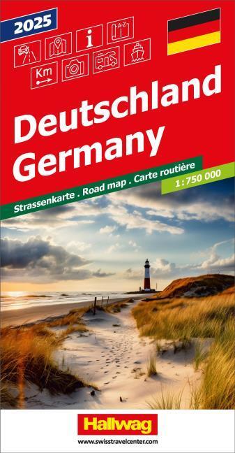 Actual product image Hallwag Road Map Germany 2025