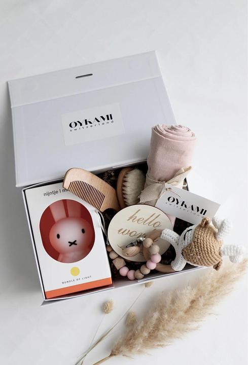 Image du produit Oykami Coffret cadeau bébé fille "Casablanca" avec veilleuse Miffy et élan