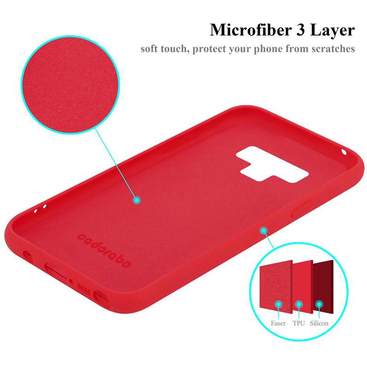 Thumbnail - Cadorabo TPU Liquid Silicone Case Cover (Samsung Galaxy Note 9), Smartphone Hülle, Rot