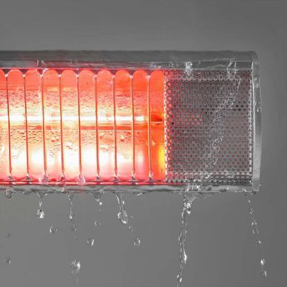Actual product image Eurom Infrared heater Golden 1300W IP 65 (dustproof and jet-proof) (1300 W)