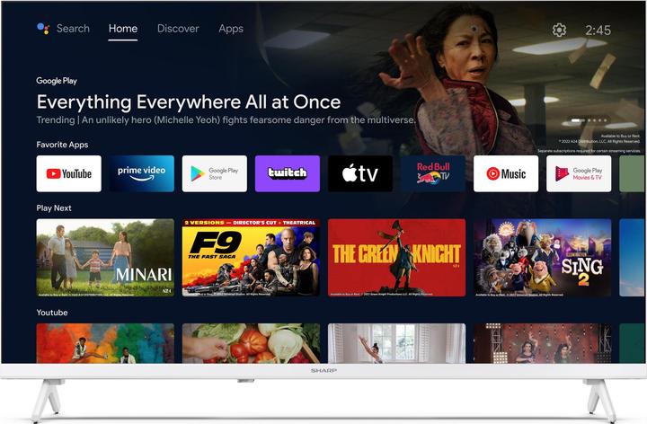 Immagine prodotto Sharp 32FH2EW Tv Led 32' Android Smart (32", LCD, WXGA, 2023)