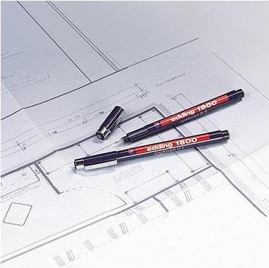 Actual product image Edding Professional tips 1800 (Black, 1 x)
