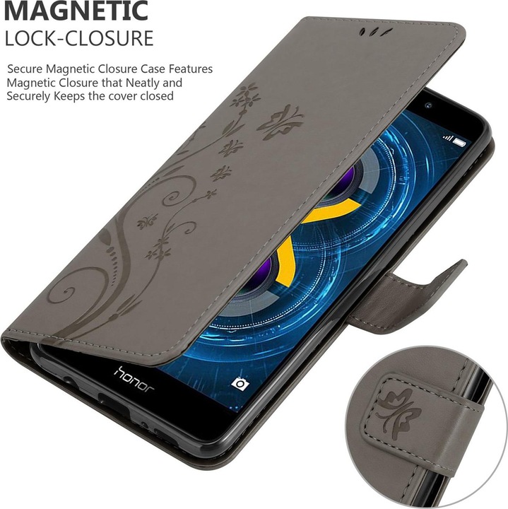 Actual product image Cadorabo Flower Book Cover (Mate 9 Lite, Fee 6X)