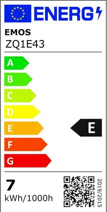 Energie-Label Emos LED Lampe Classic Mini Globe / E14 / 6,5 W (60 W) / 806 lm / Neutral Weiss (E14, 806 lm, 1 x)