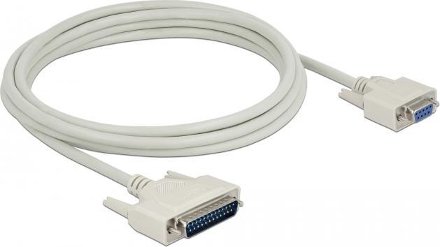 Produktbild Delock Serielles Kabel D-Sub 25 Stecker zu D-Sub 9 Buchse 3 m (3 m, VGA)