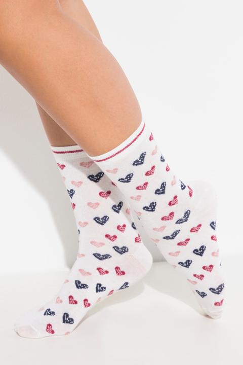 Immagine prodotto Ulla Popken Calze corte in confezione da quattro con Love (confezione da 4, 50/56)