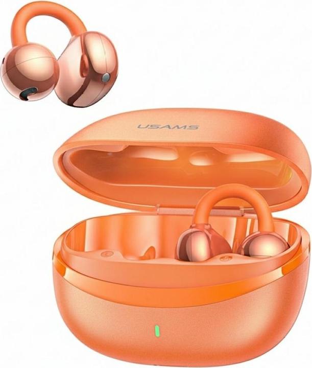Immagine prodotto Usams Headphones TWS R03 Echo Clip-on Bluetooth 6.0 wireless orange (6 h, Senza fili)