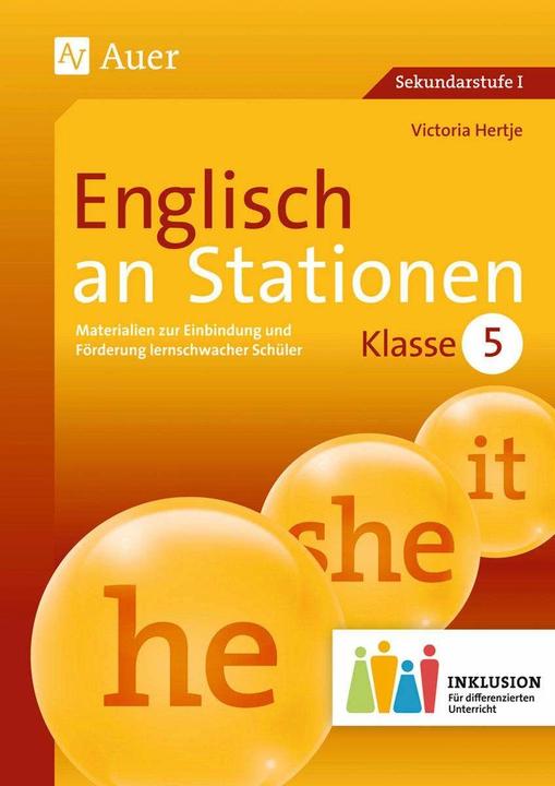 Produktbild Englisch an Stationen 5 Inklusion (Deutsch, Victoria Hertje, 2015)