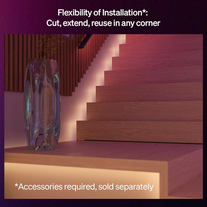 Actual product image Philips Hue Flux Gradient Lightstrip (RGBW, 1000 cm, Indoor)