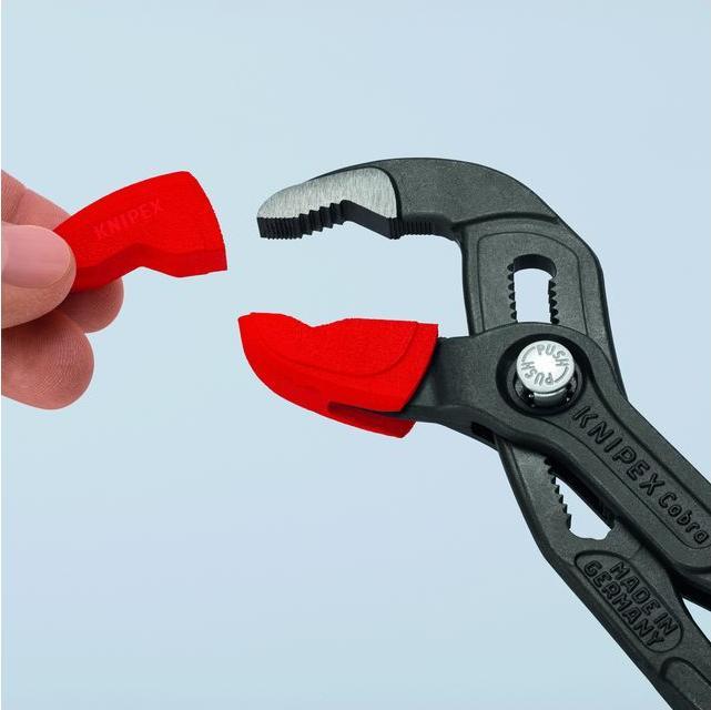 Actual product image Knipex 3 pairs of plastic jaws for all 87 XX 250 mm models (models from 2007) (86 mm)