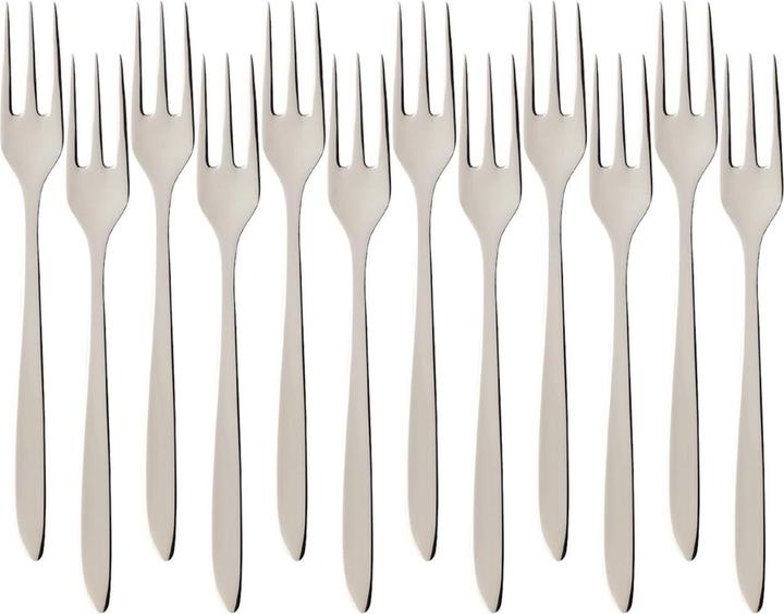 Villeroy & Boch SoftWave Kuchengabel (12 Stück, Gabel)