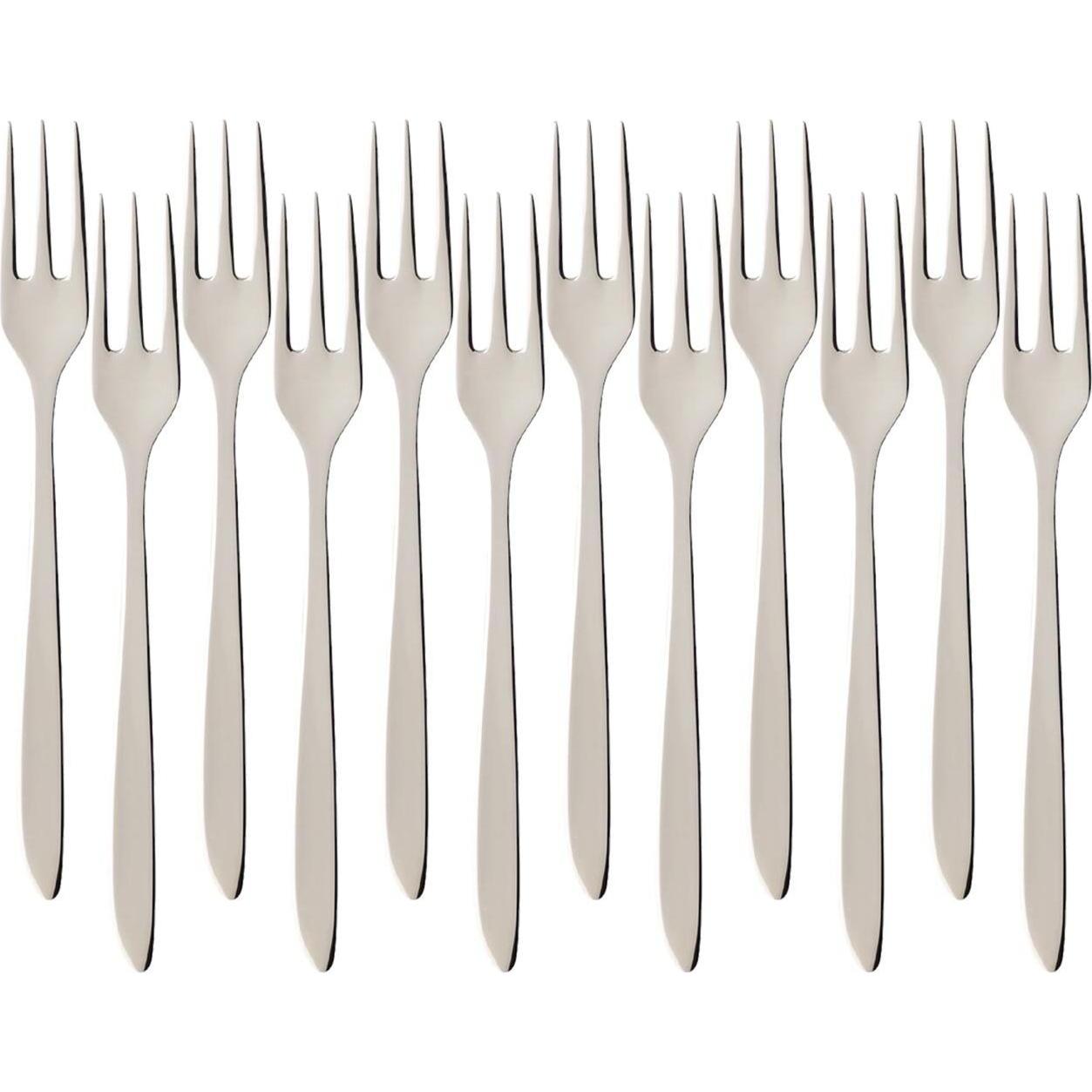 Villeroy & Boch SoftWave Kuchengabel, Besteck, Silber