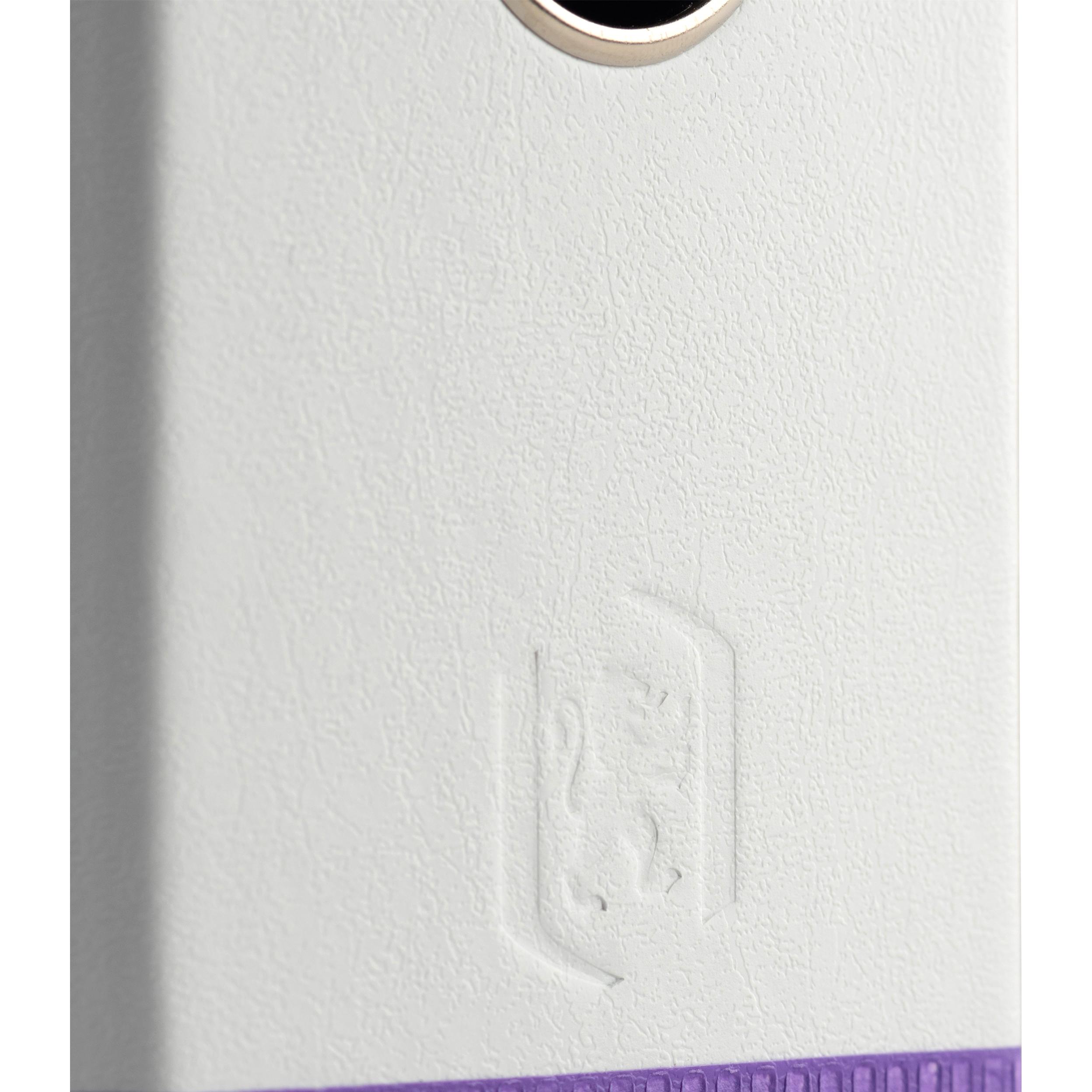 Thumbnail - Elba, Ordner, Ordner myColour, Rückenbreite: 80 mm, weiss-violett DIN A4, Einband aussen (A4, 80 mm, 1 x)