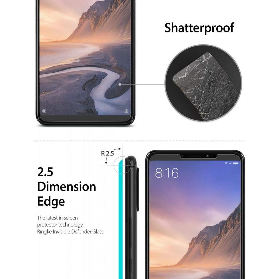 Thumbnail - Screenguard Xiaomi Mi Max 3 Panzerglas Schutzfolie Case Friendly Design (Xiaomi Mi Max 3), Smartphone Schutzfolie, Trans...