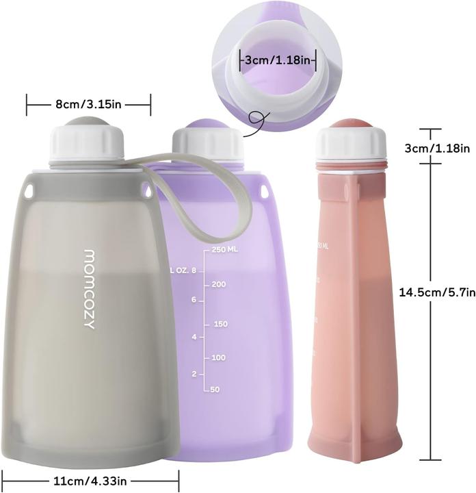 Actual product image Momcozy Silicone milk storage bag