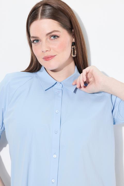Actual product image Ulla Popken Eco Cotton Short Sleeve Ruffle Cuff Blouse (42, 44)