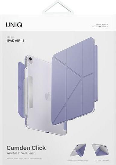 Actual product image Uniq etui Camden Click iPad Air 13" (2024) fioletowy/light violet (Apple iPad Air 13 2024, Apple iPad Air 13 2025, Apple iPad Air 13 2026)