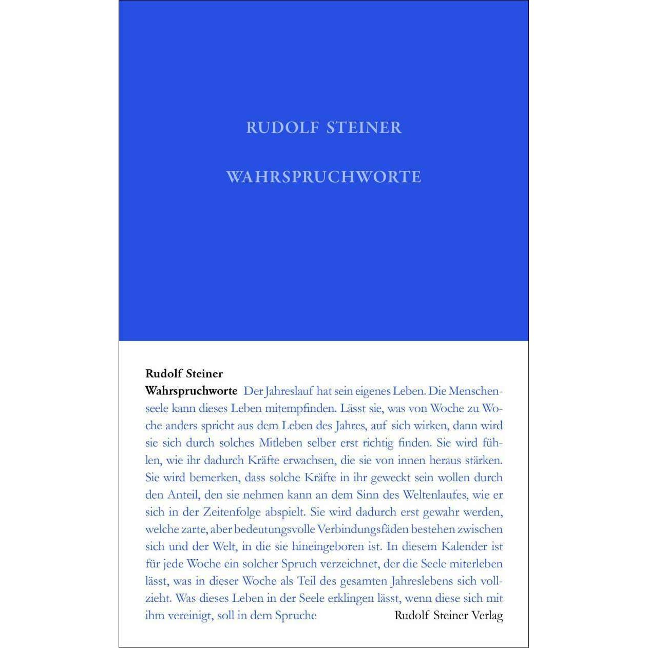 Wahrspruchworte, Sachbücher von Rudolf Steiner