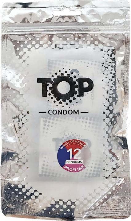 TOP All Star Pack, 12 Kondome – 4 Typen: ultra-dünn, klassisch, sensibel, extra Gleitmittel (12 pcs.)