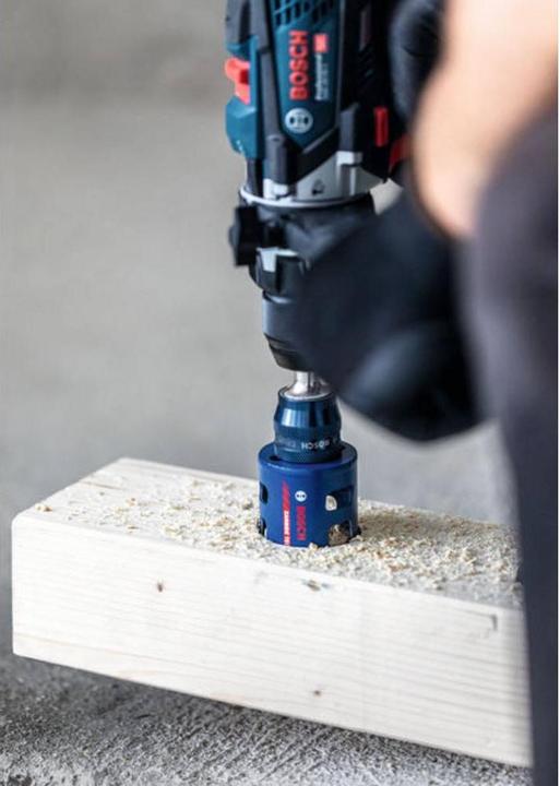 Actual product image Bosch Professional Zubehör EXPERT Construction Material -Power Change Plus hole saw, 20 25 32 38 51 64 x 60 mm, 10-piece (20 mm, 25 mm, 32 mm, 38 mm, 51 mm, 64 mm)