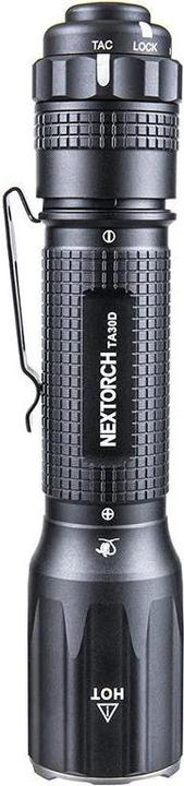 Produktbild Nextorch Tactical LED-Taschenlampe TA30D mit Führungshilfe, 2'200 Lumen (inkl. Akku und FR-1 Ring) (13.70 cm, 2200 lm)