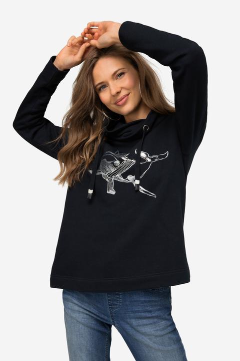 Immagine prodotto Laurasøn Sweatshirt, Stehkragen, Wal, Langarm, OEKO-TEX (L)