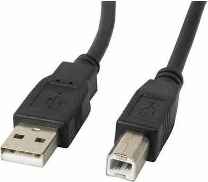 Produktbild Lanberg CA-USBA-11CC-0018-BK USB Kabel 1,8 m 2.0 USB B Schwarz (1.80 m, USB 2.0)