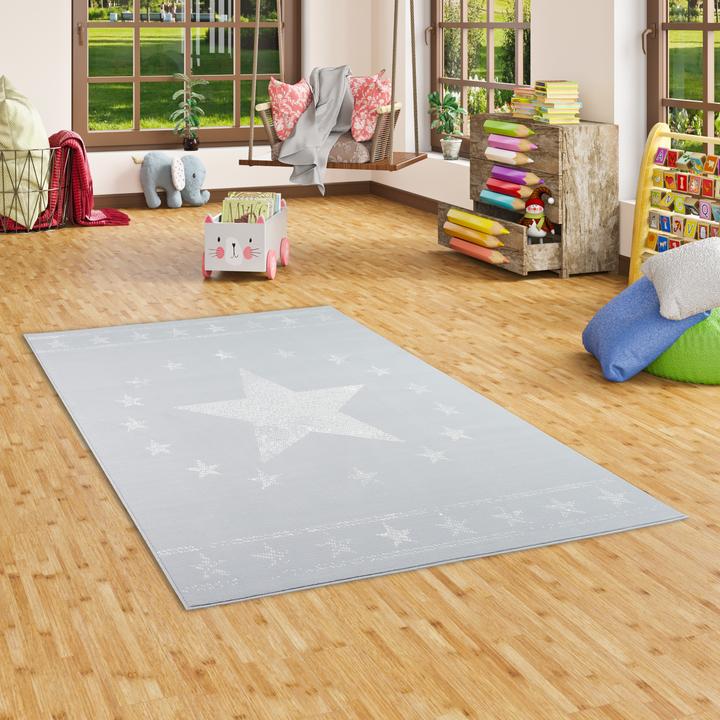 Actual product image Pergamon Kids and Youth Carpet Trendline Modern Stars (140 x 200 cm)
