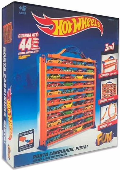 Produktbild Hot Wheels Parkhaus mit Fahrzeugen 30 x 27 x 6 cm Träger Fahrzeug