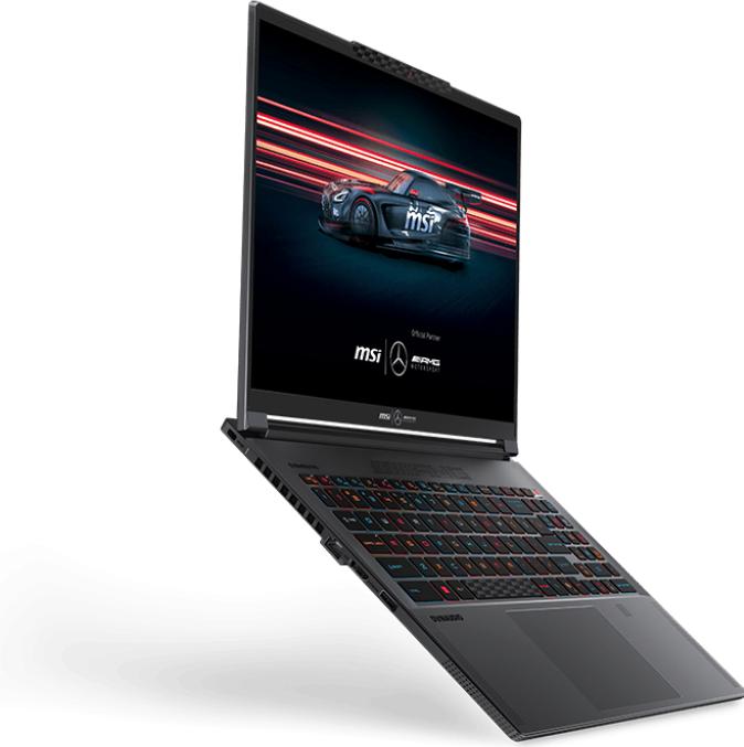 Image du produit MSI Stealth A16 AI+ Mercedes-AMG Motorsport A3XWGG-052 16 QHD+ OLED 240Hz écran, AMD Ryzen AI 9 HX 3 (16", 2000 Go, 32 Go, DE, AMD Ryzen AI 9 HX 370)