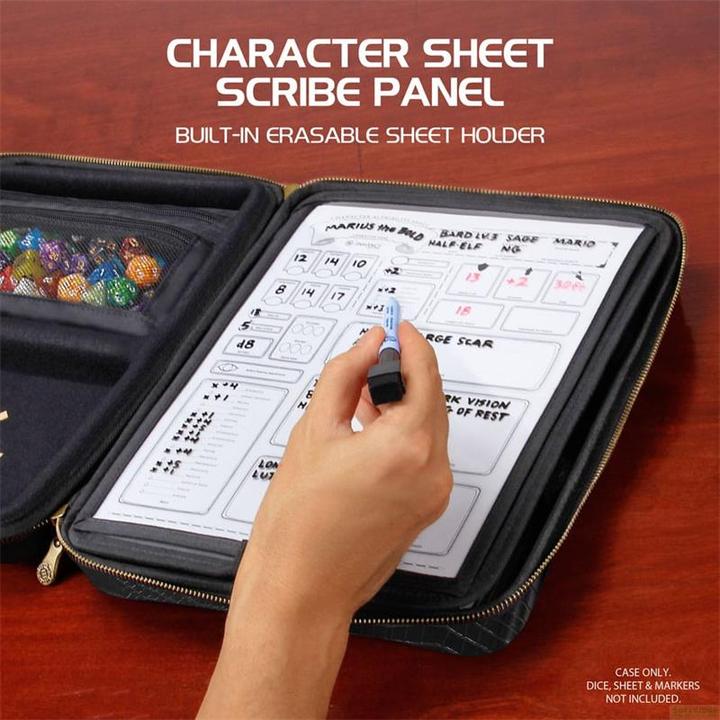 Produktbild Enhance Tabletop RPG Organizer Case Collector's Edition Black Dragon Scales