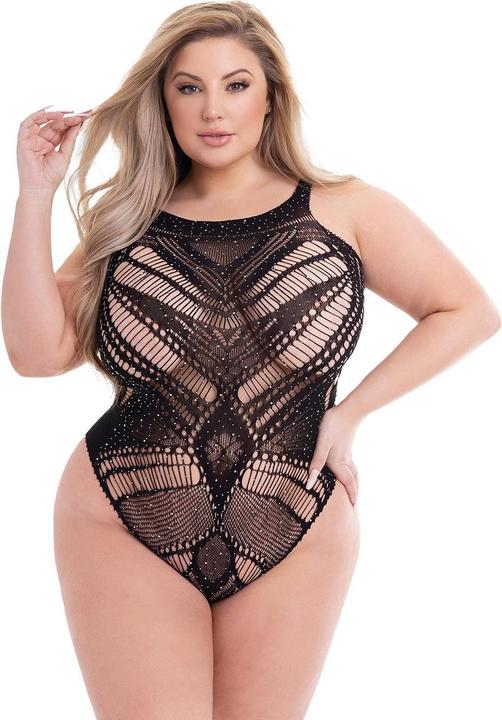 Baci Lingerie Body noir taille reine (60)