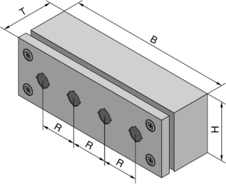 Actual product image Rittal Empty housing 3 installation points (L