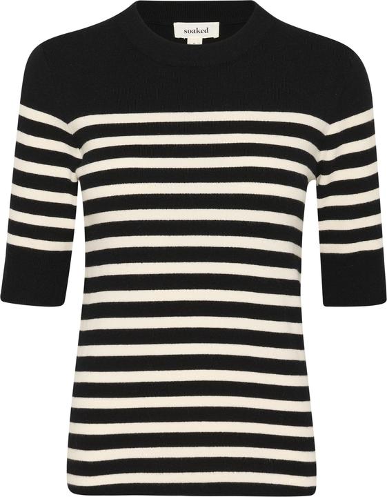 black with white stripe
